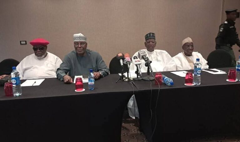 Breaking News: Prominent PDP Leaders, Including Atiku, David Mark, Secondus,  Lamido And Others Currently High-level Close Door Meeting In Abuja